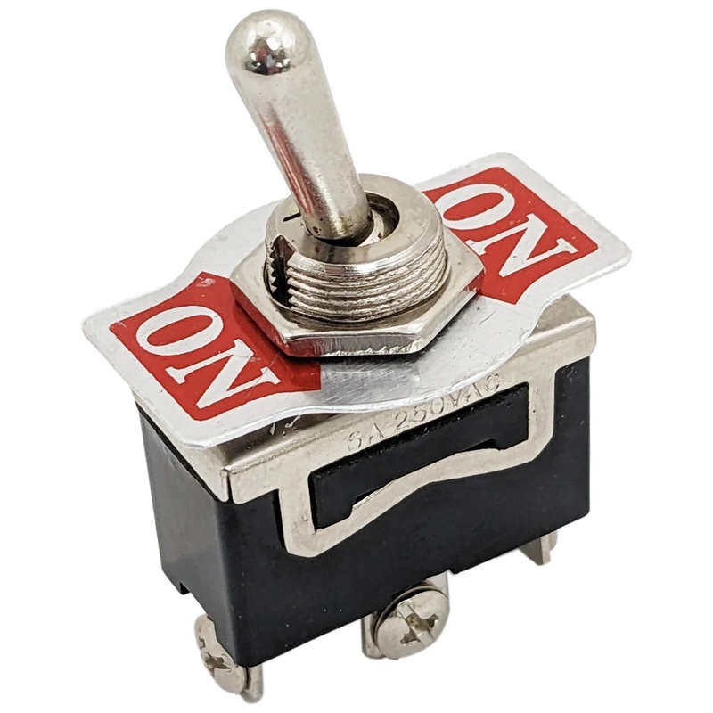 Standard Toggle Switch - SPDT - On-On - 3 Pin Screw Terminal
