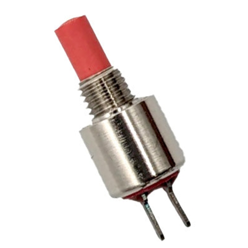 Momentary Switch - Normally Open PC Pin - Red