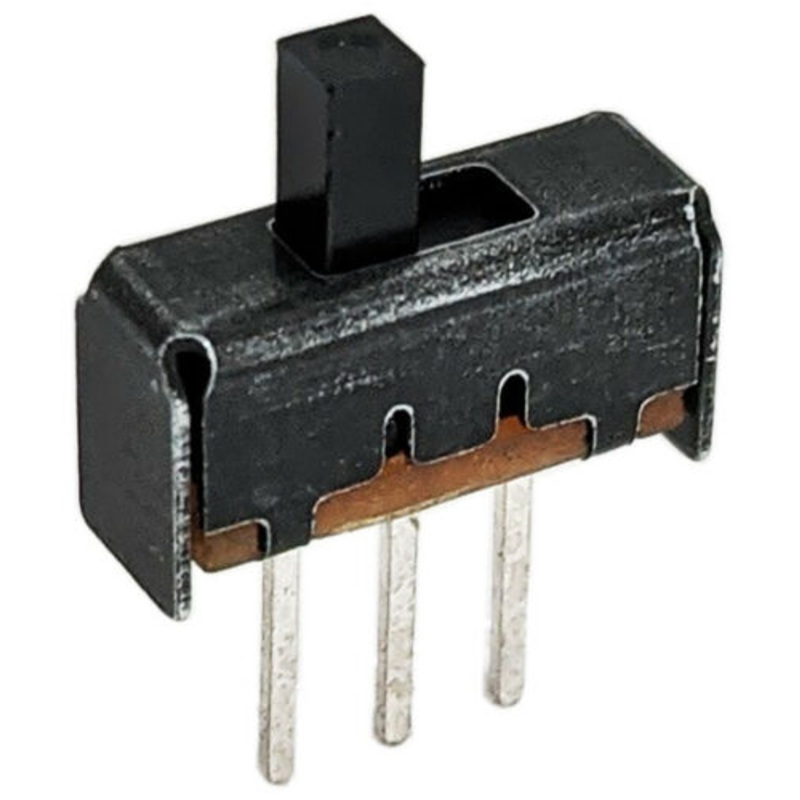 Slide Switch Mini SPDT - Fits on Breadboard (0.1" Lead Spacing), 12mm x 4mm