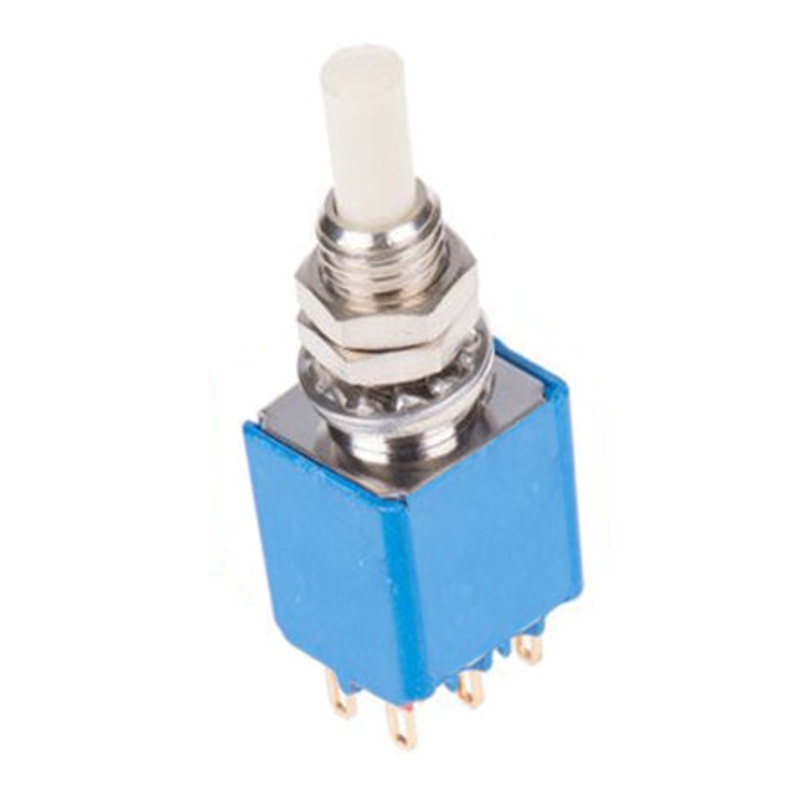 Snap-acting Momentary Pushbutton Switch - DPDT - PC Lead