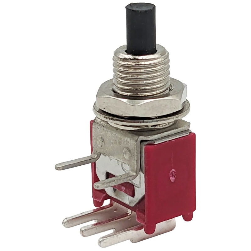 SPDT Momentary Switch with Right-Angle PC Leads