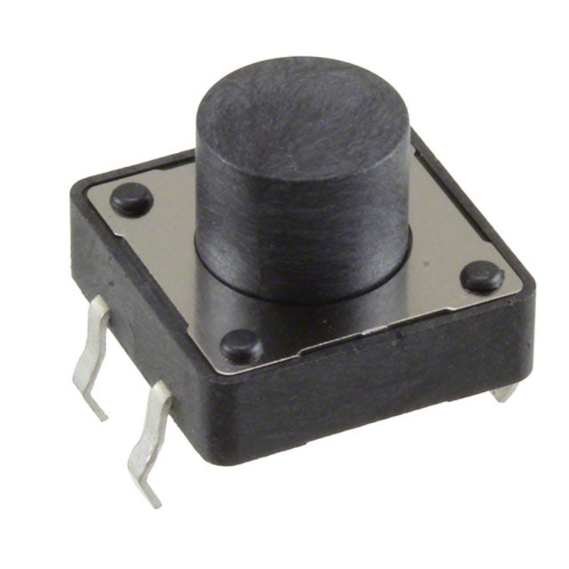 Tact Momentary Switch, 12mm Square, 0.05A 12V, Button Height 1.5mm