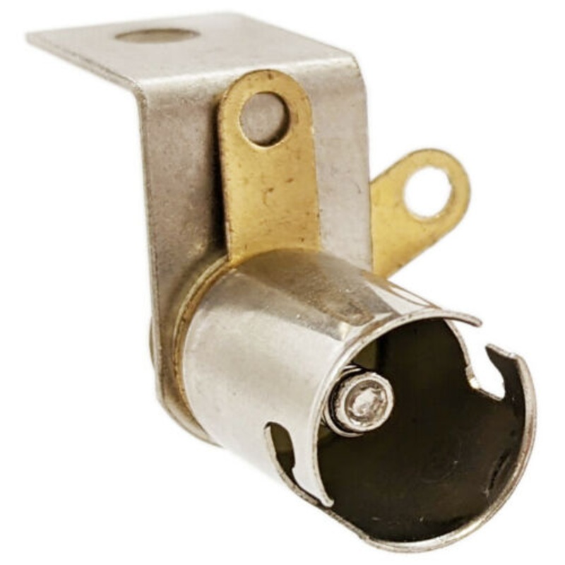 Bayonet Socket for Miniature Incandescent Lamp (.40" Diameter) 1.24"0.66"0.71"