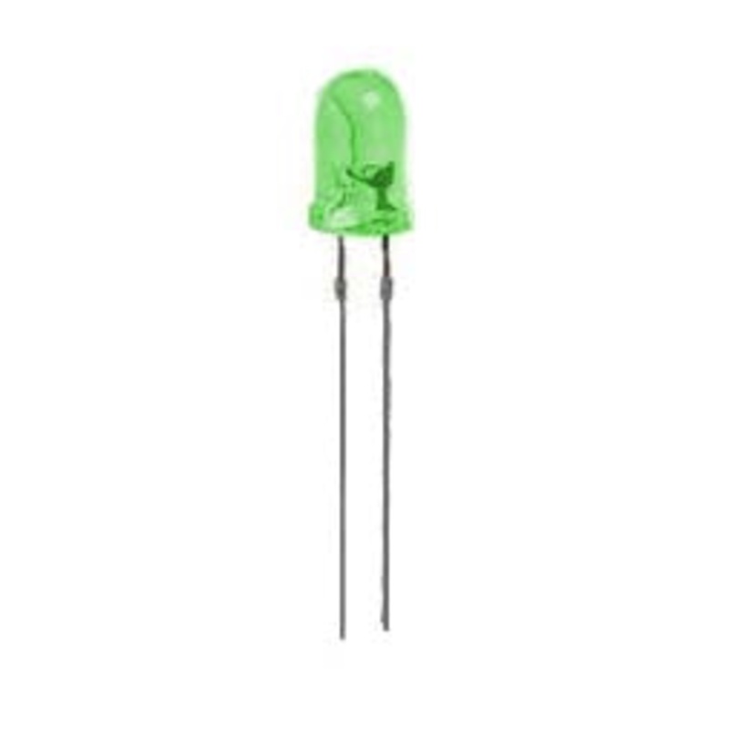 Flashing LED/Blinking LED - Green - 3mm