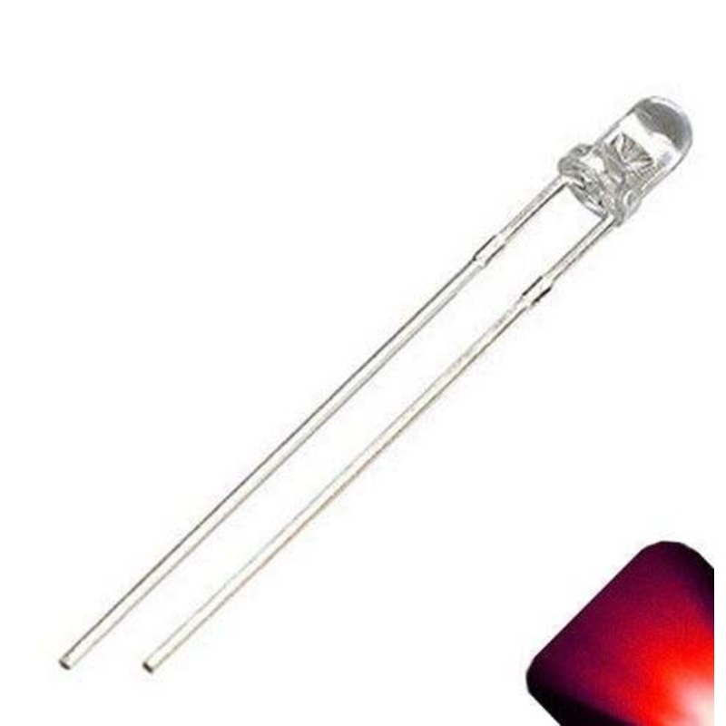 Flashing LED/Blinking LED - Ultra Red - 5mm