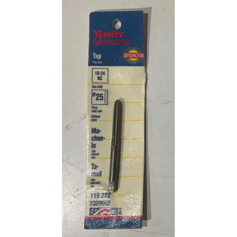 Master Mechanic 119 222 10-24 NC Plug Type Tap USA