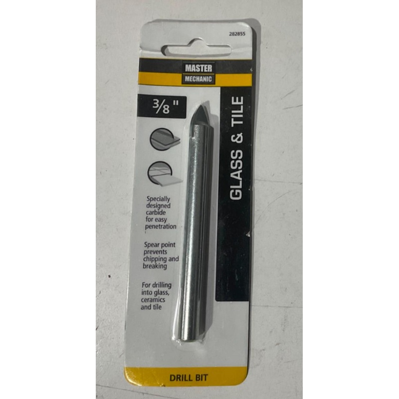 Master Mechanic 282 855-1  Carbide Tipped 3/8" Glass & Tile Drill Bit