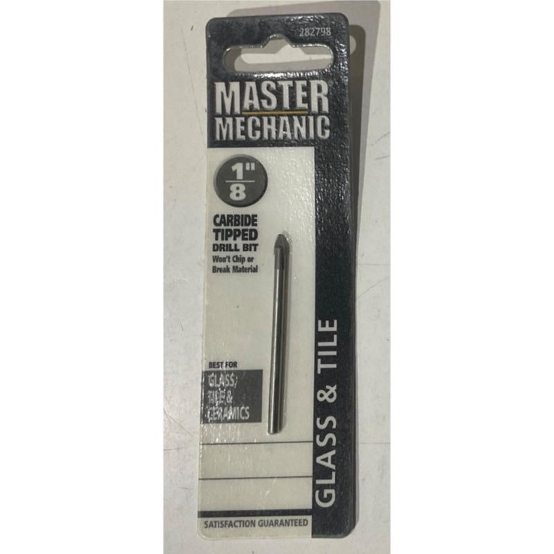 Master Mechanic 282798  1/8" Carbide Tip Glass & Tile Bit