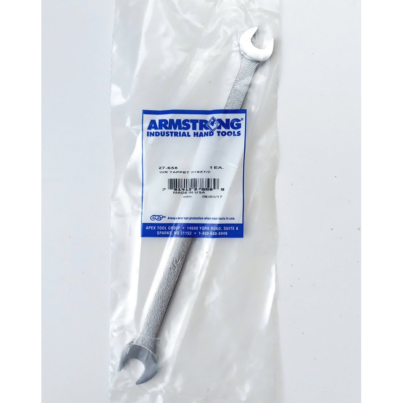 Armstrong 27-658 7/16" X 1/2" Double End Tappet Wrench USA