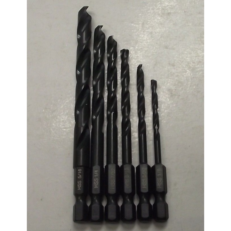 Bosch 2610065115-110 6pc Impact Drill Bit Set Bulk 1/8 to 5/16