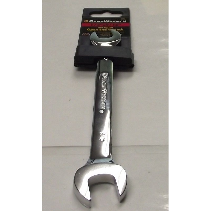 Gearwrench 81801 1/2 x 9/16" Open End Full Polish Wrench