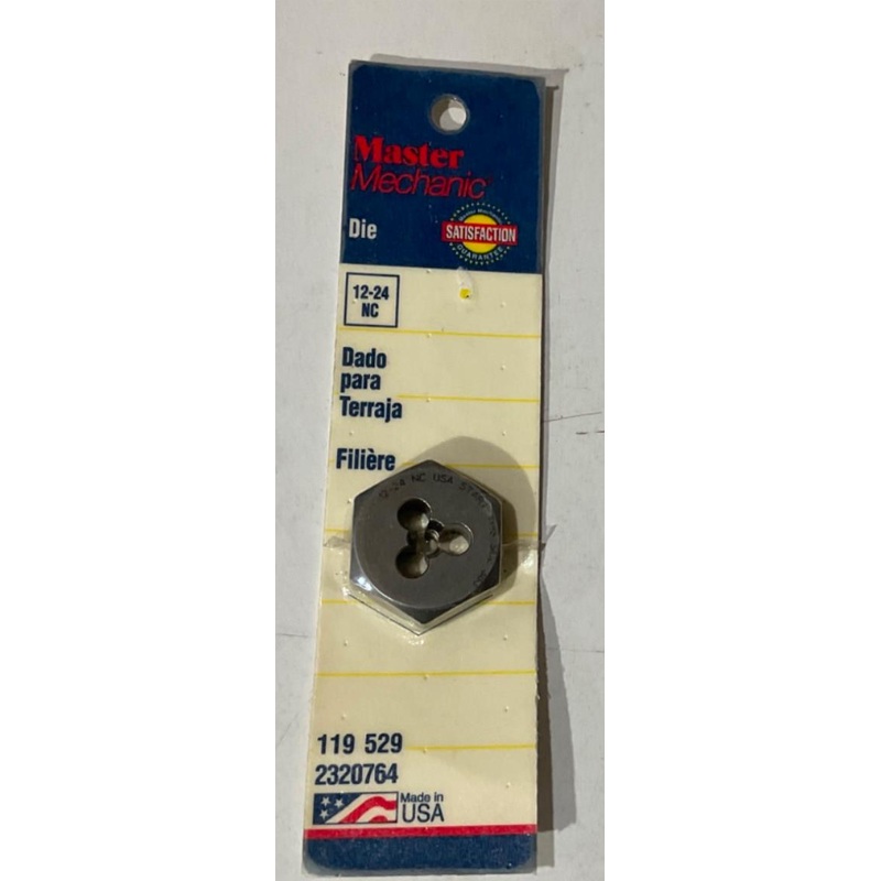 Master Mechanic 119 529 12-24 NC Die USA