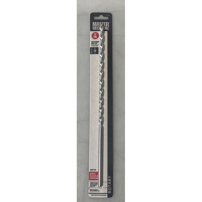 Master Mechanic 233 759 5/16" Carbide Tip 13" Masonry Rotary Drill Bit