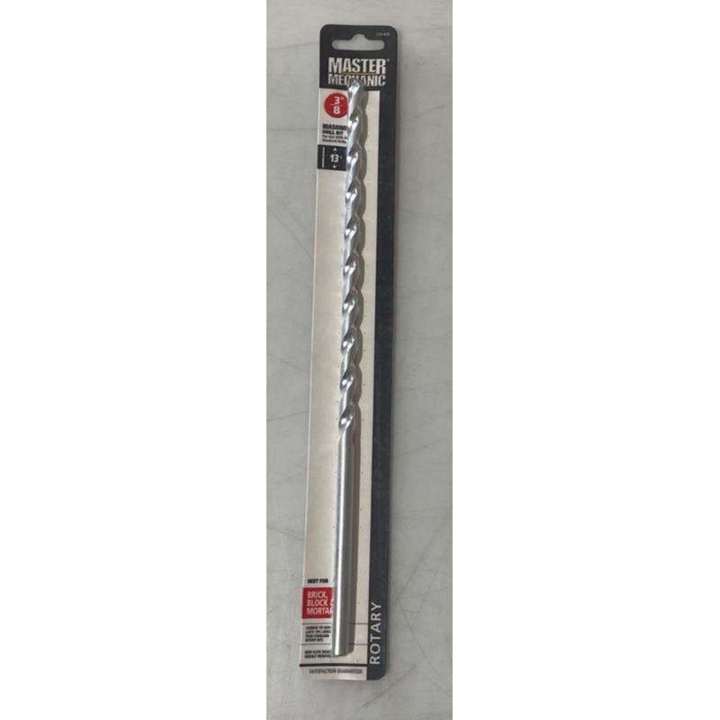 Master Mechanic 276 428 3/8" Carbide Tip 13" Masonry Drill Bit