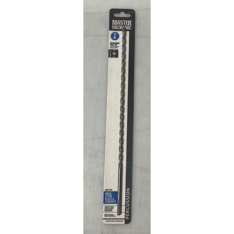 Master Mechanic 282 319 1/4" Masonry 13" Carbide Tip Drill Bit