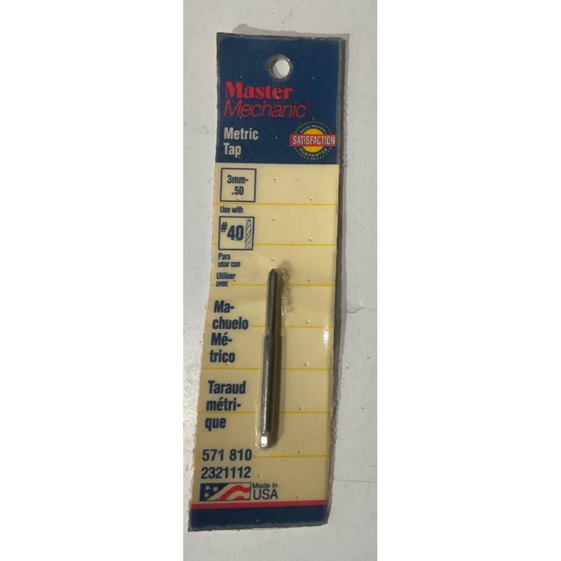 Master Mechanic 571 810 3mm-.50 Metric Tap USA