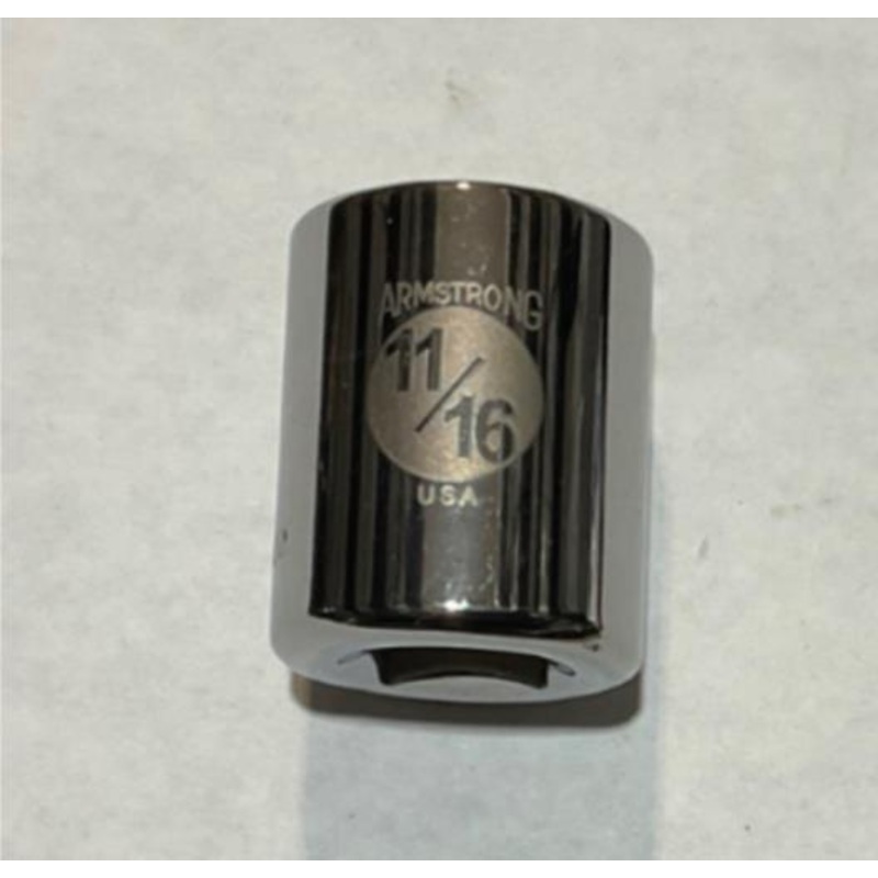 Armstrong 12-422 11/16 8pt 1/2 Dr Socket USA