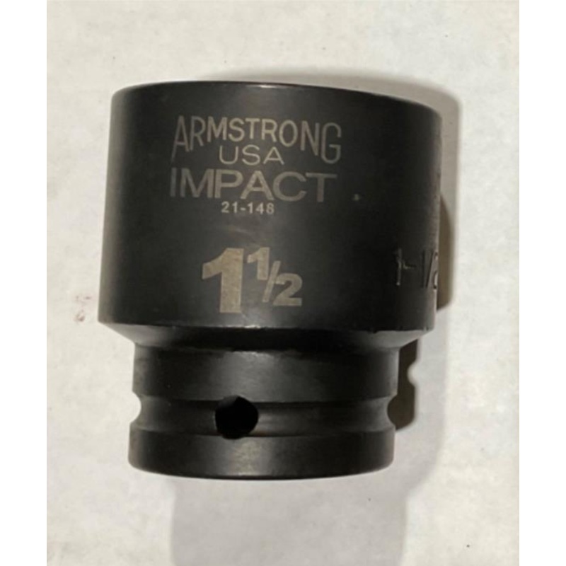 Armstrong 21-148 1-1/2 12pt 3/4 Dr. Impact socket USA
