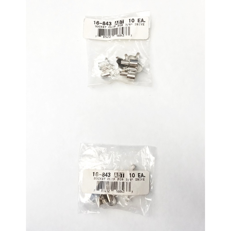 Armstrong Tools 16-843 Metal Socket Clip For 3/8" Drive Socket Rails 20pcs.