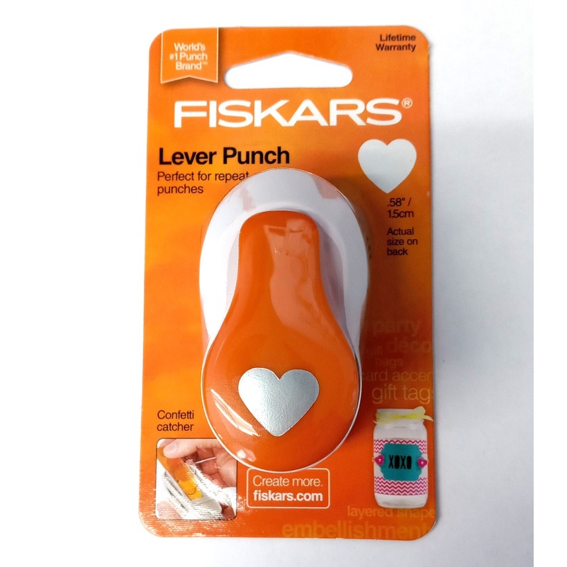 Fiskars 124840 Craft Punch Small HEART .58 in/1.5 cm