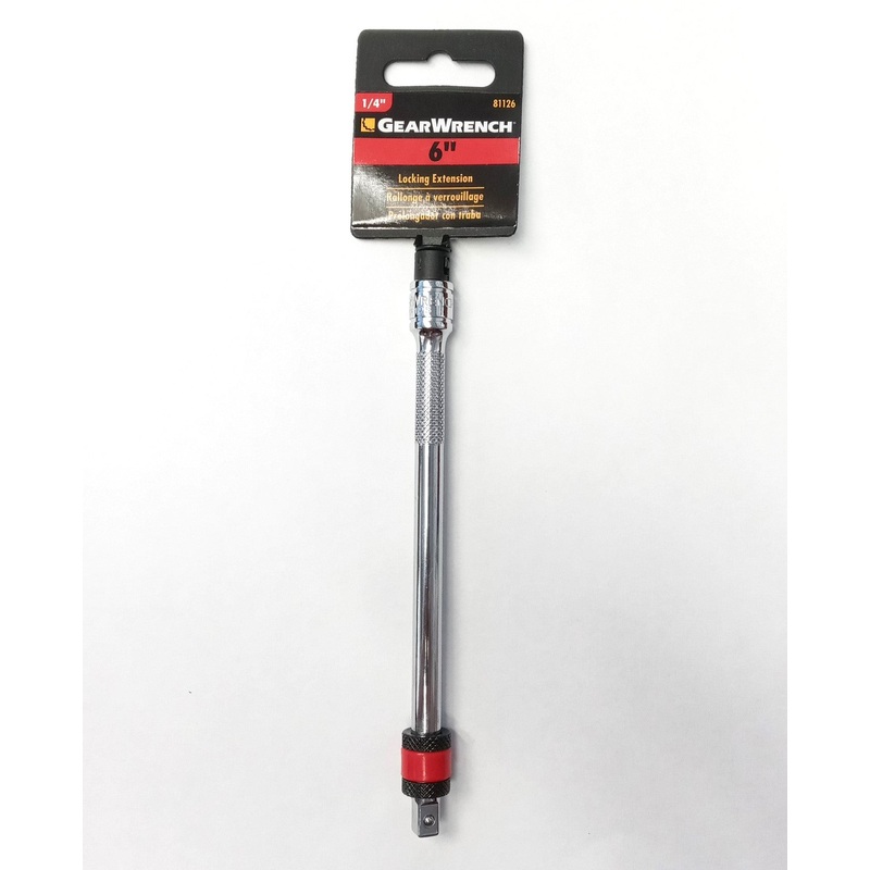 Gearwrench 81126 1/4" x 6" Locking Socket Extension