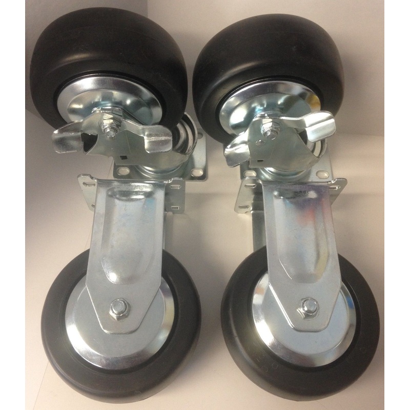 KD Tools 8315508 5 x 2" Fixed and Swivel Caster Set With Brake (4)