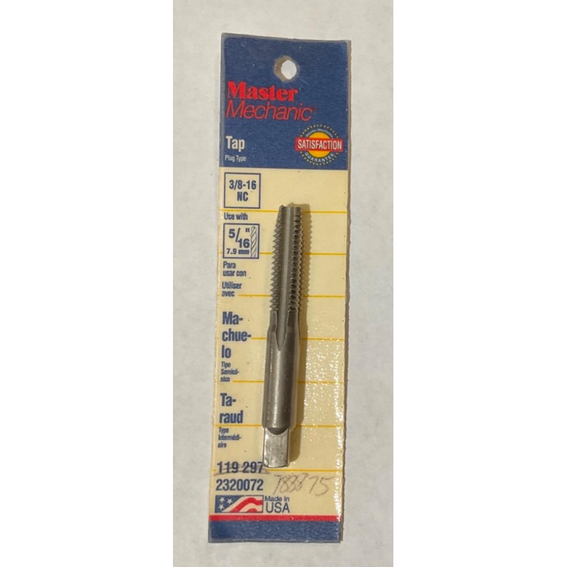 Master Mechanic 119 297 3/8" 16 NC Plug Type USA
