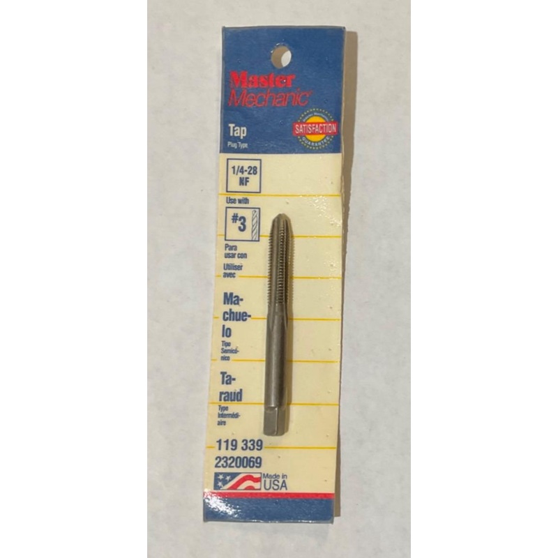 Master Mechanic 119 339 1/4"-28 NF Plug Type USA