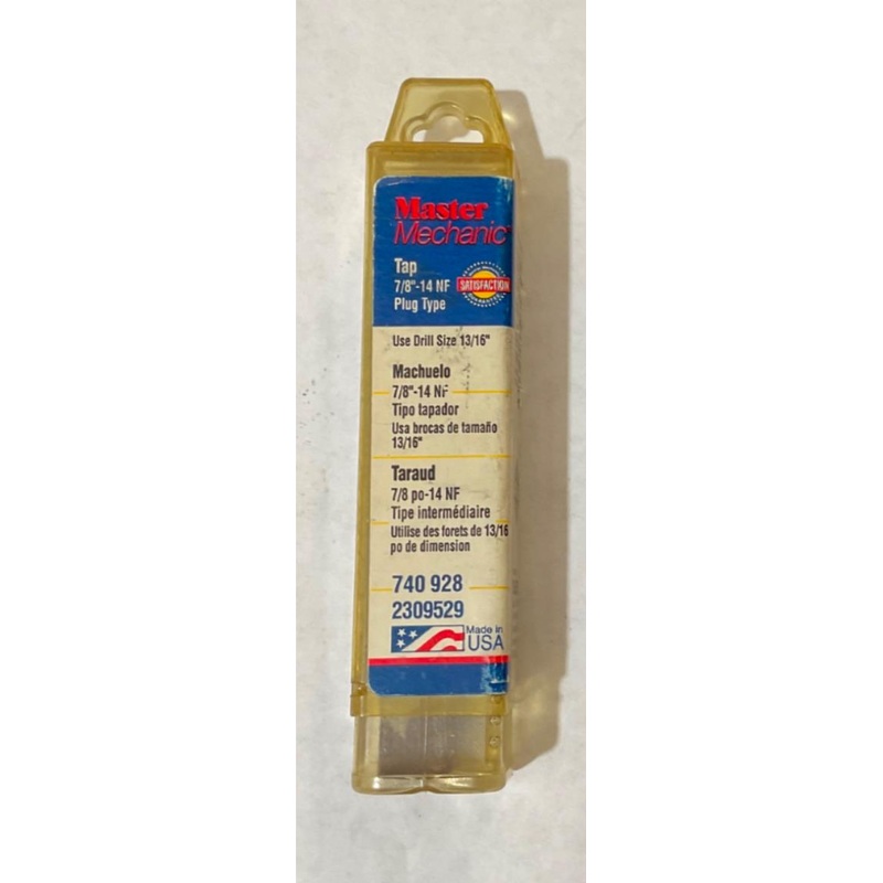 Master Mechanic 740 928 7/8" -14 NF Plug Type USA