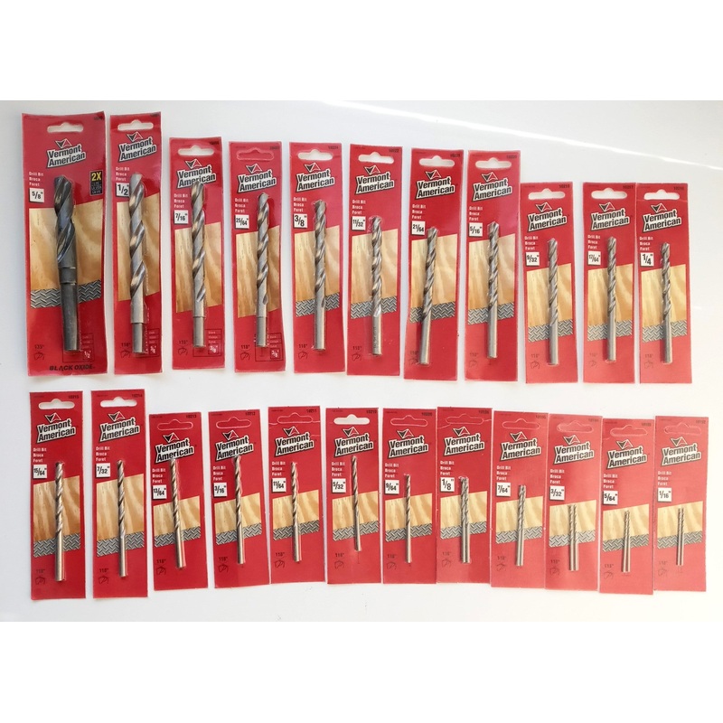 Vermont American 10214-540 23pc Drill Bit Set  1/16" - 5/8"