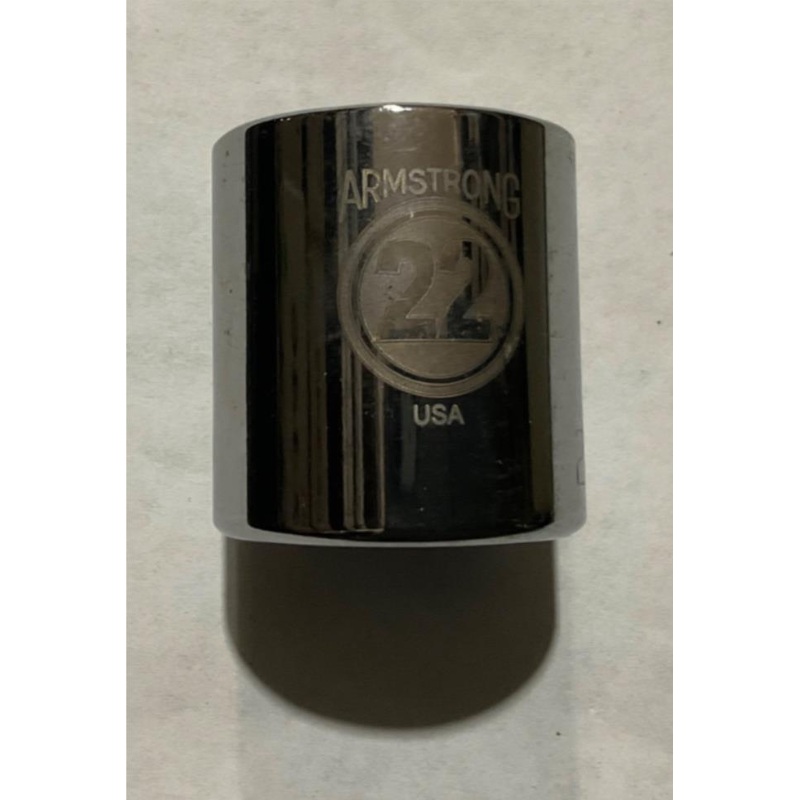 Armstrong 38-122 22mm 3/8 Dr 12pt socket USA