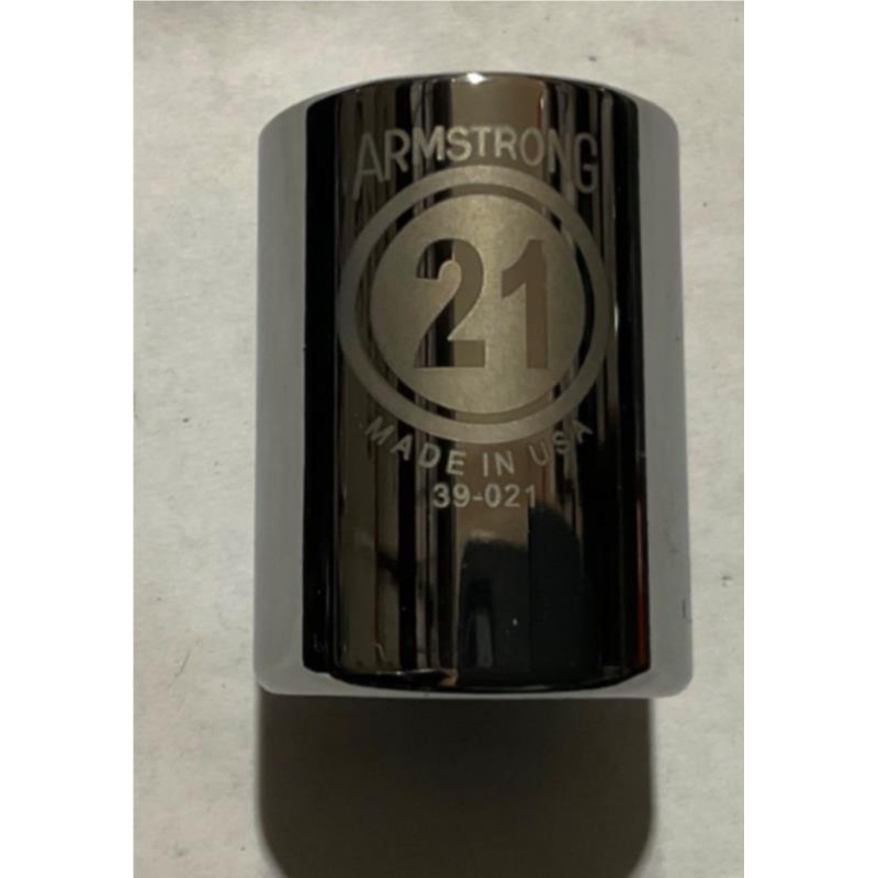 Armstrong 39-021 21mm 1/2 Dr 6pt standard socket USA