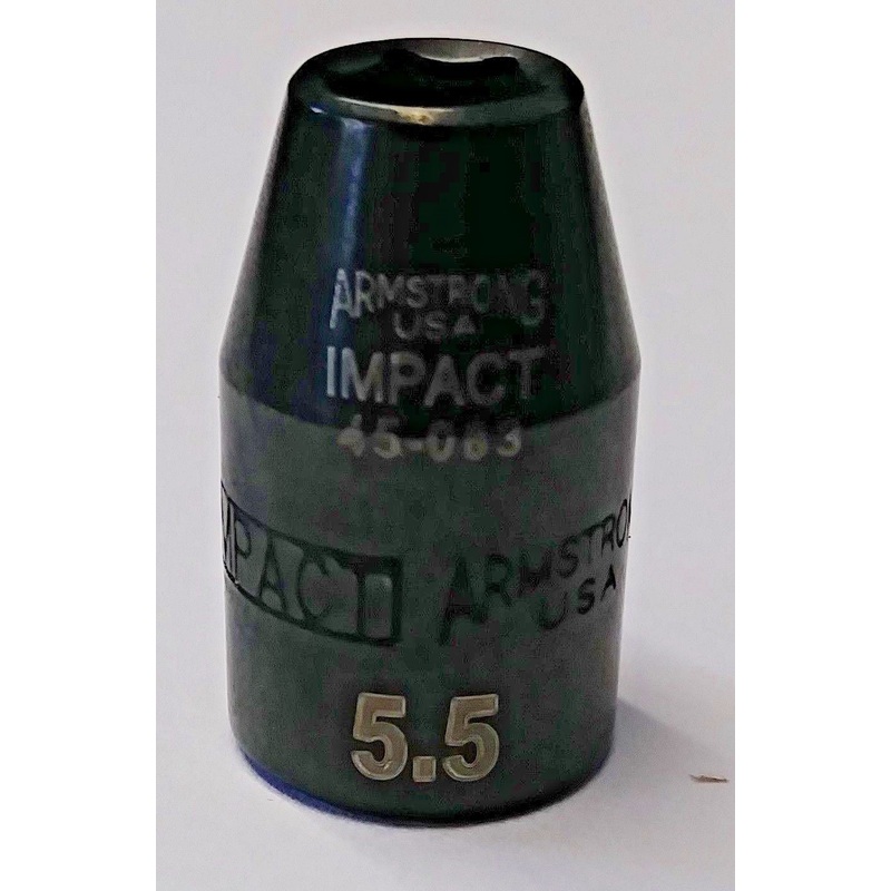 Armstrong 45-083 1/4" Drive 6 Point Impact Socket 5.5mm USA