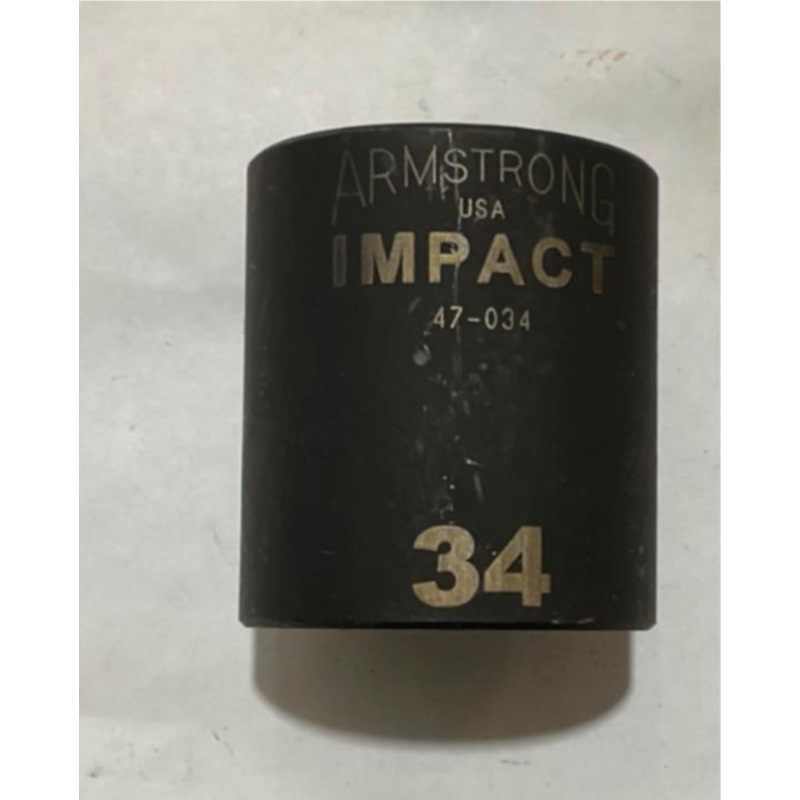 Armstrong 47-034 34mm 1/2" Dr 6pt Impact Socket USA