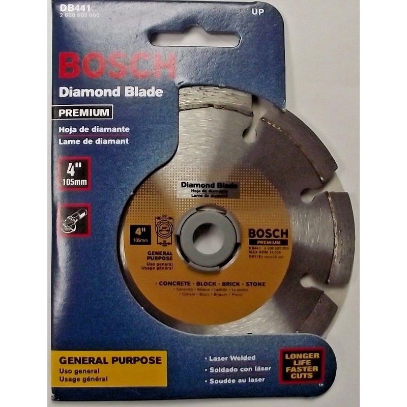 Bosch DB441 Premium 4 in. Segmented Diamond Circular Saw Blade