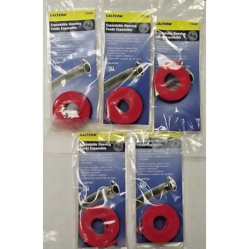 Calterm 73500 Red Expandable Sleeving (5 Packs) USA