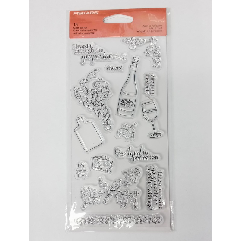 Fiskars 155090-1002 Clear Stamps Aged to Perfection