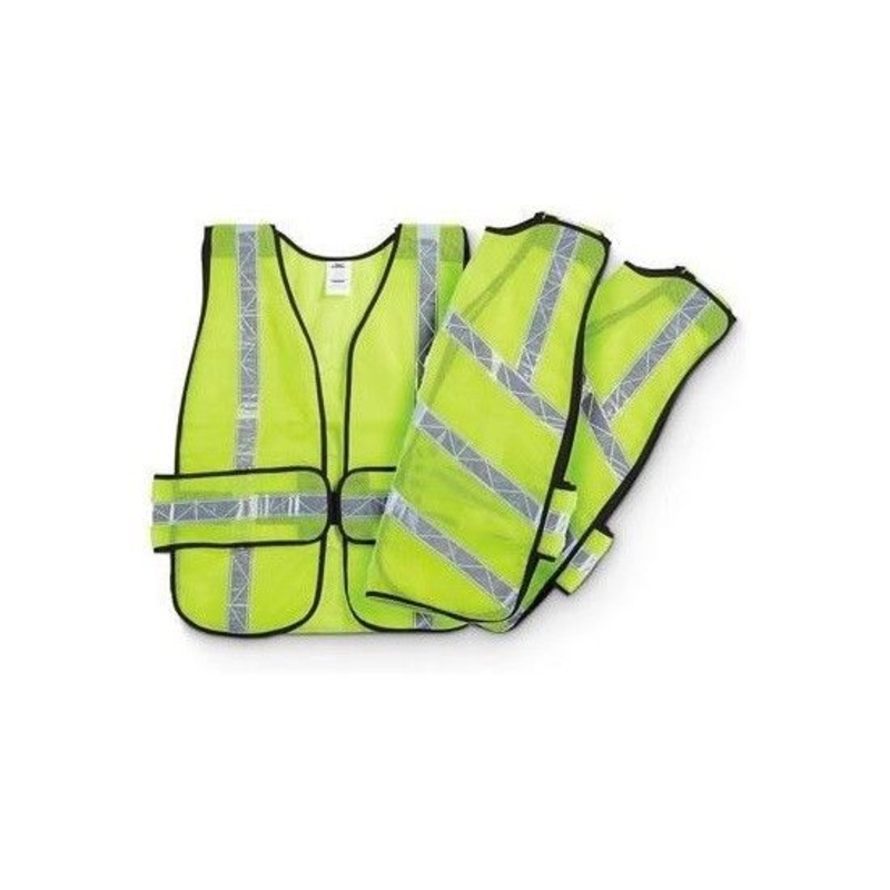 Ironwear 7015-L Neon Lime Reflective Safety Vests One Size Fits All 50pcs