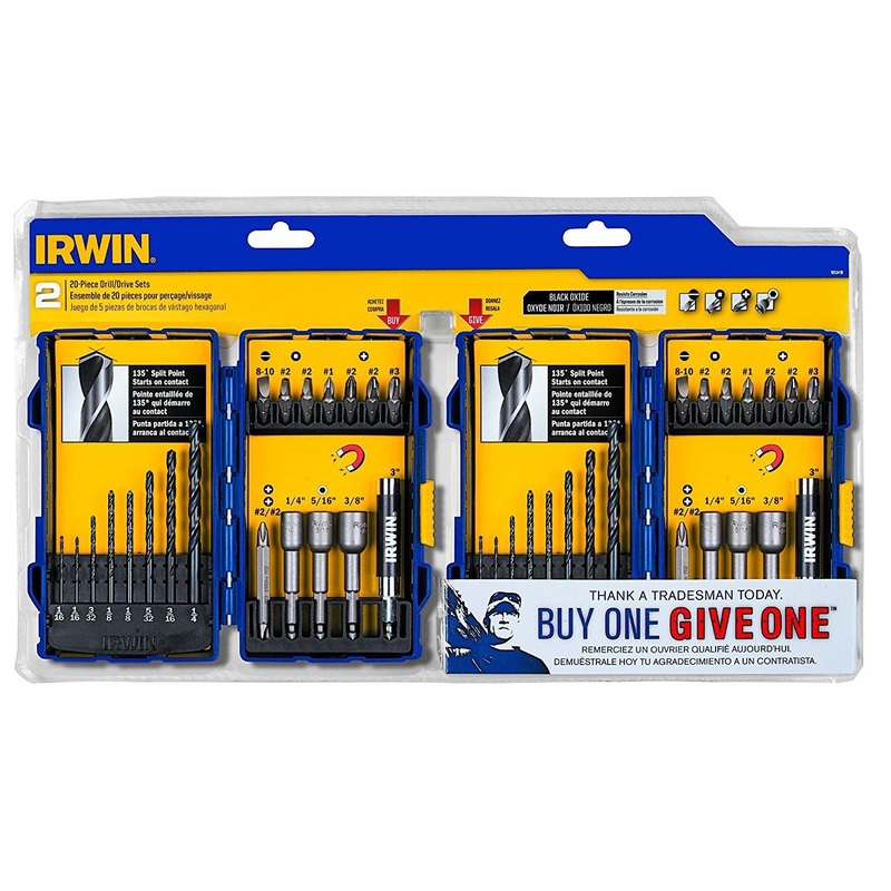Irwin 1853418 20 Piece Drill & Drive Set (Bonus 1 Included)