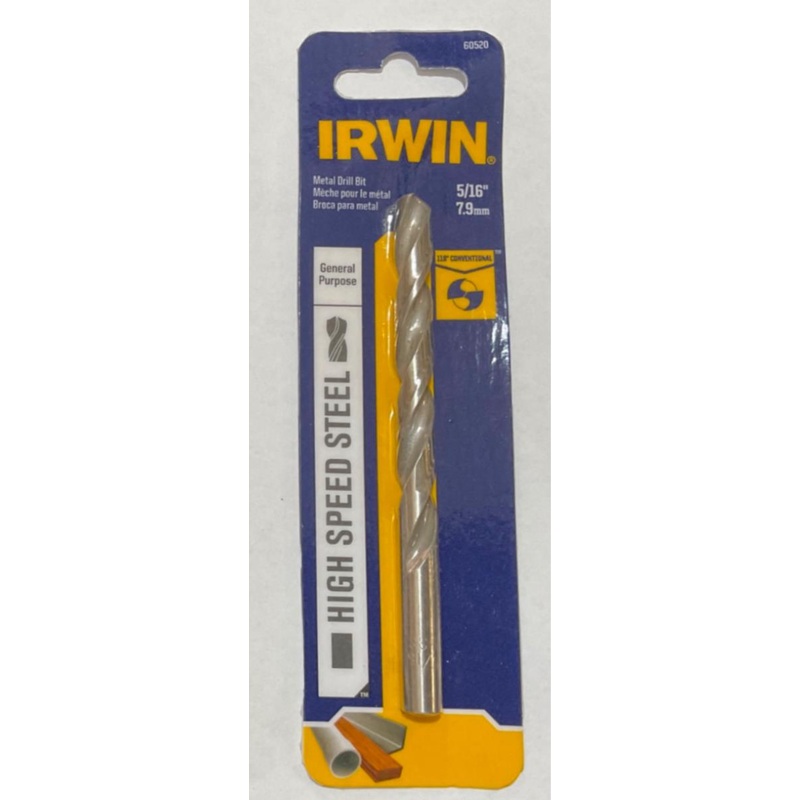 Irwin 60520 5/16" HSS Metal Drill Bit #I-24