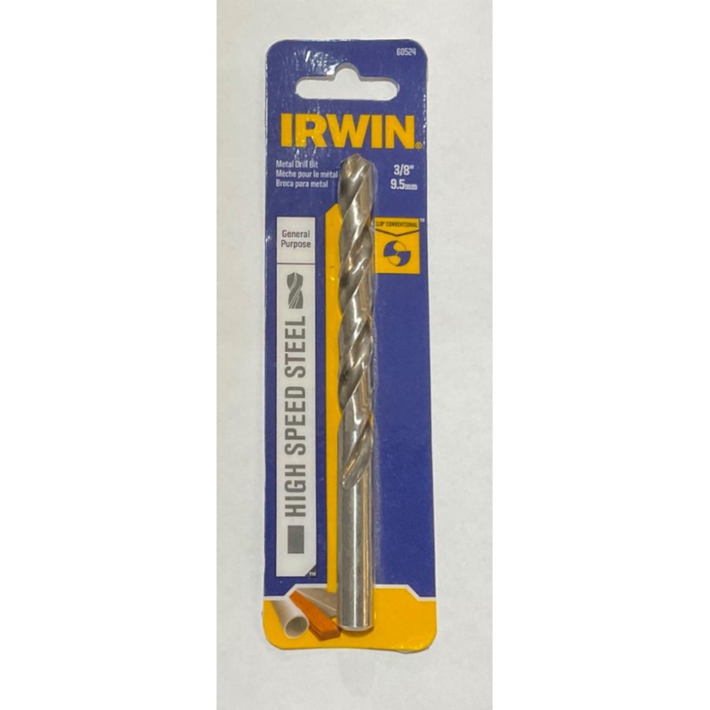 Irwin 60524 3/8" HSS Metal Drill Bit #I-18