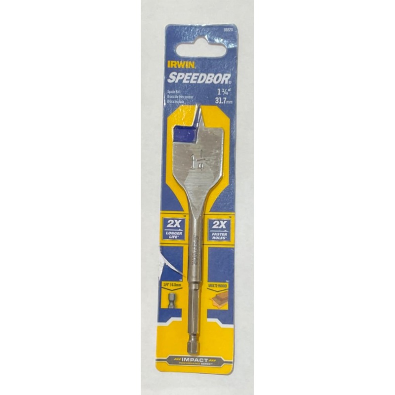 Irwin 88820 1-1/4"  Multi-wood spade bit #I-21