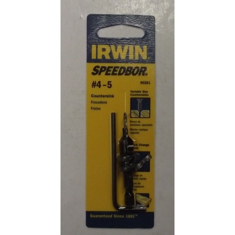 Irwin 90581 Speedbor #4-5 Countersink Quick Change Shank