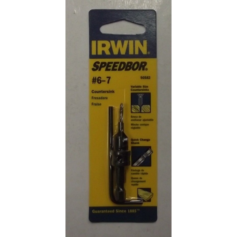 Irwin 90582 Speedbor #6-7 Countersink Quick Change Shank