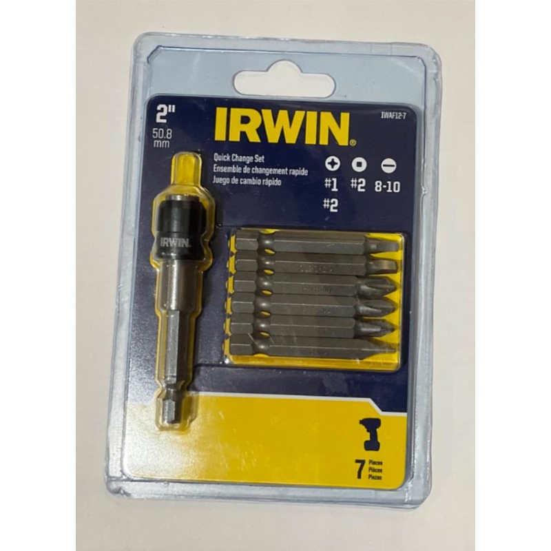 Irwin IWAF12-7 7pc Quick change set #37