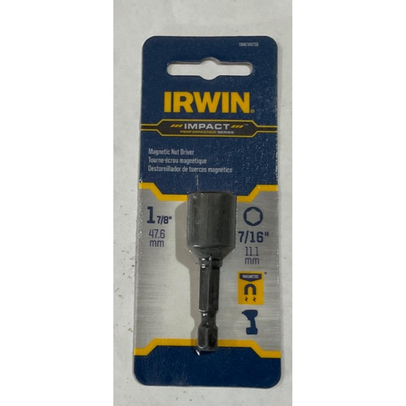 Irwin IWAF342716 7/16" Impact Magnetic Nut Driver #I-1