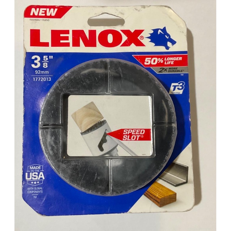 Lenox 1772013 3-5/8" Bi-Metal Hole Saw USA