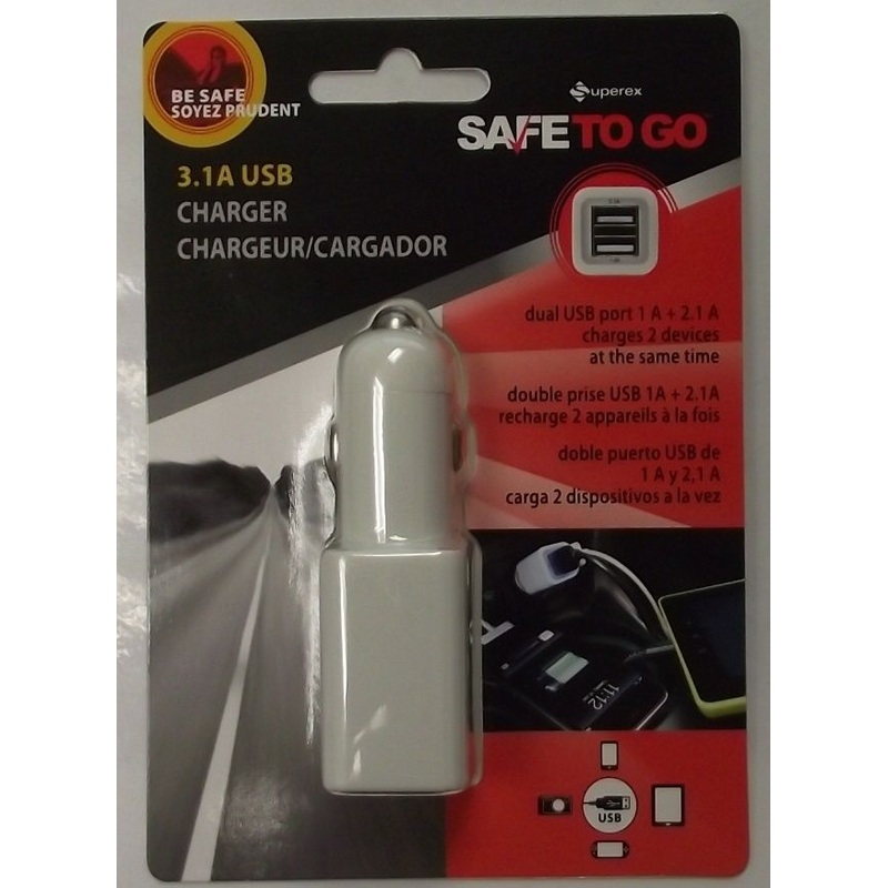 Superex 16-894 3.1 Amp Dual USB Charger
