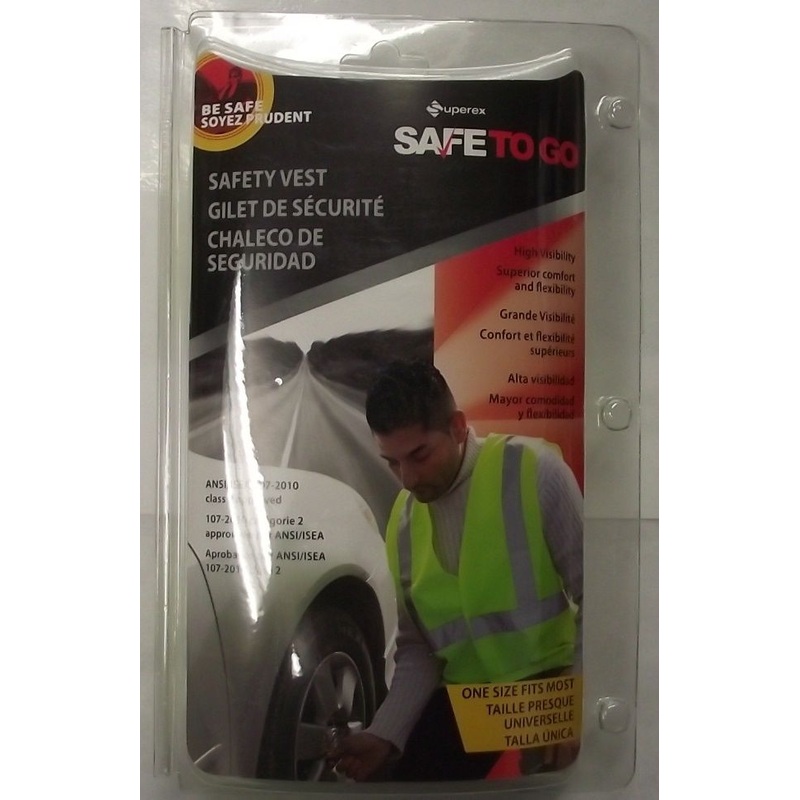 Superex SAFETOGO 21-382 High Visibility Neon Safety Vest