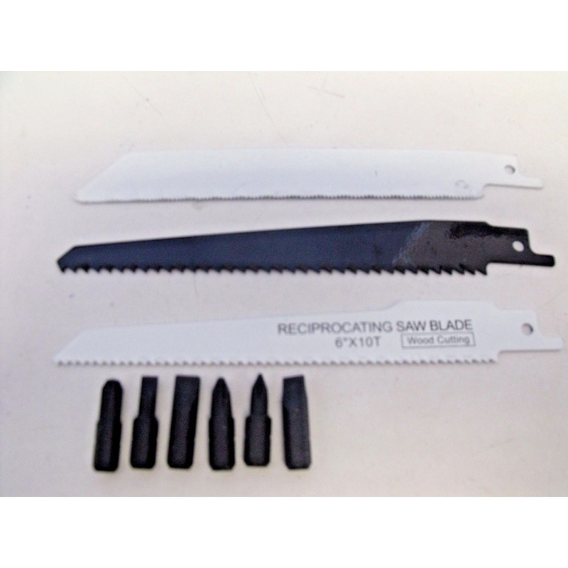 6'' Reciprocating Blades 3pc. + 6 Screwdriving Bits 3712B